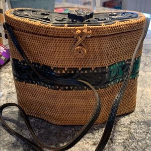 Dewi Bali basket weaved purse